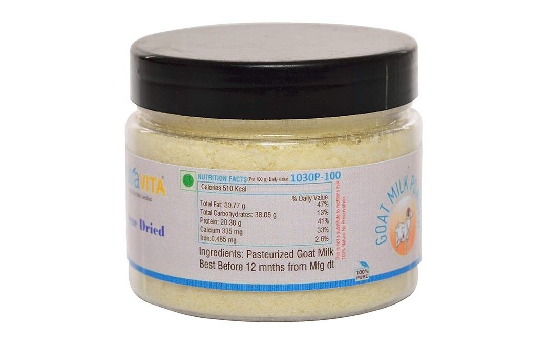 Nutravita Goat Milk Powder    Plastic Jar  100 grams